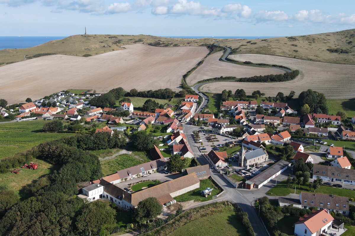 Vue aérienne du village