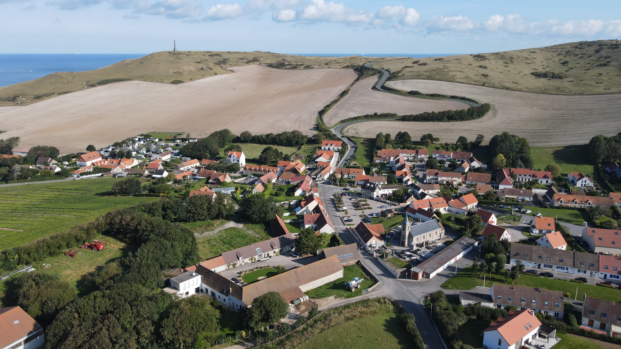Village d'Escalles - Vue aérienne